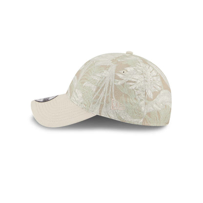 Pictured is this New Era Leafy Palm 9TWENTY Adjustable cap in light beige. 5