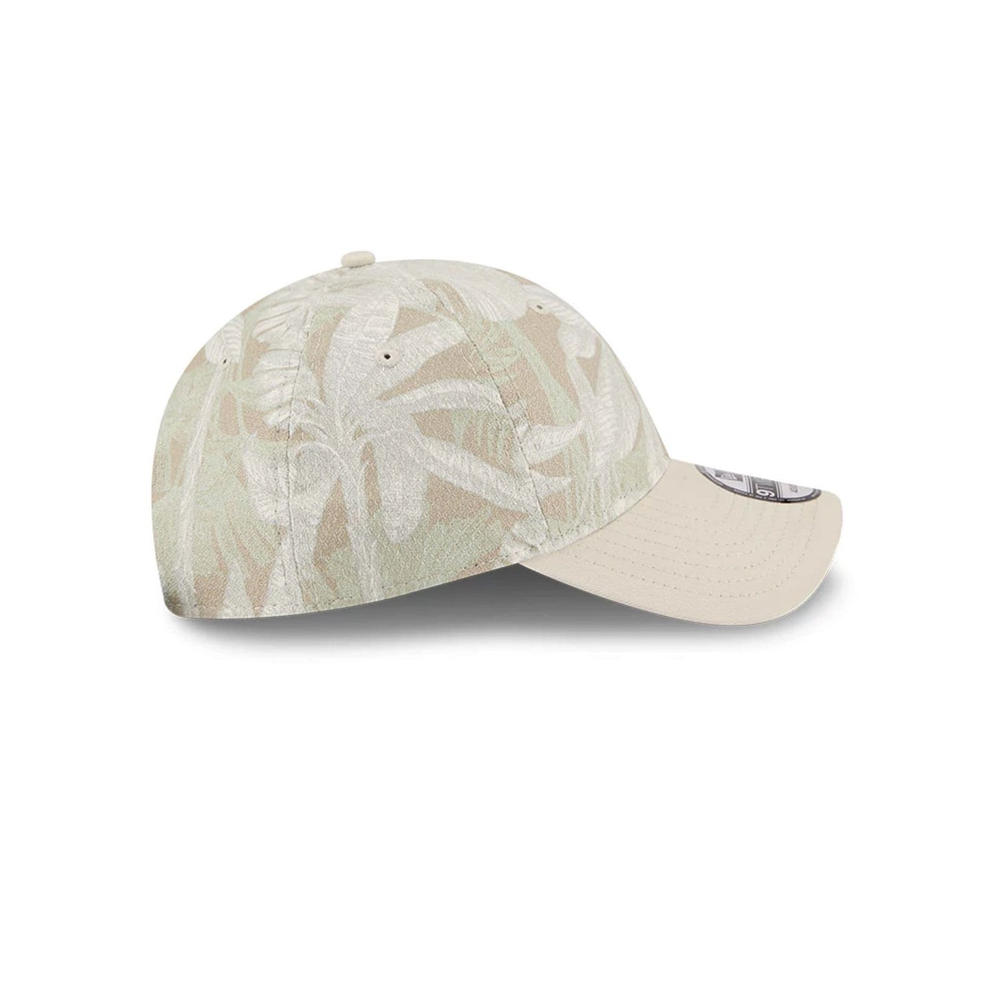 Pictured is this New Era Leafy Palm 9TWENTY Adjustable cap in light beige. 6