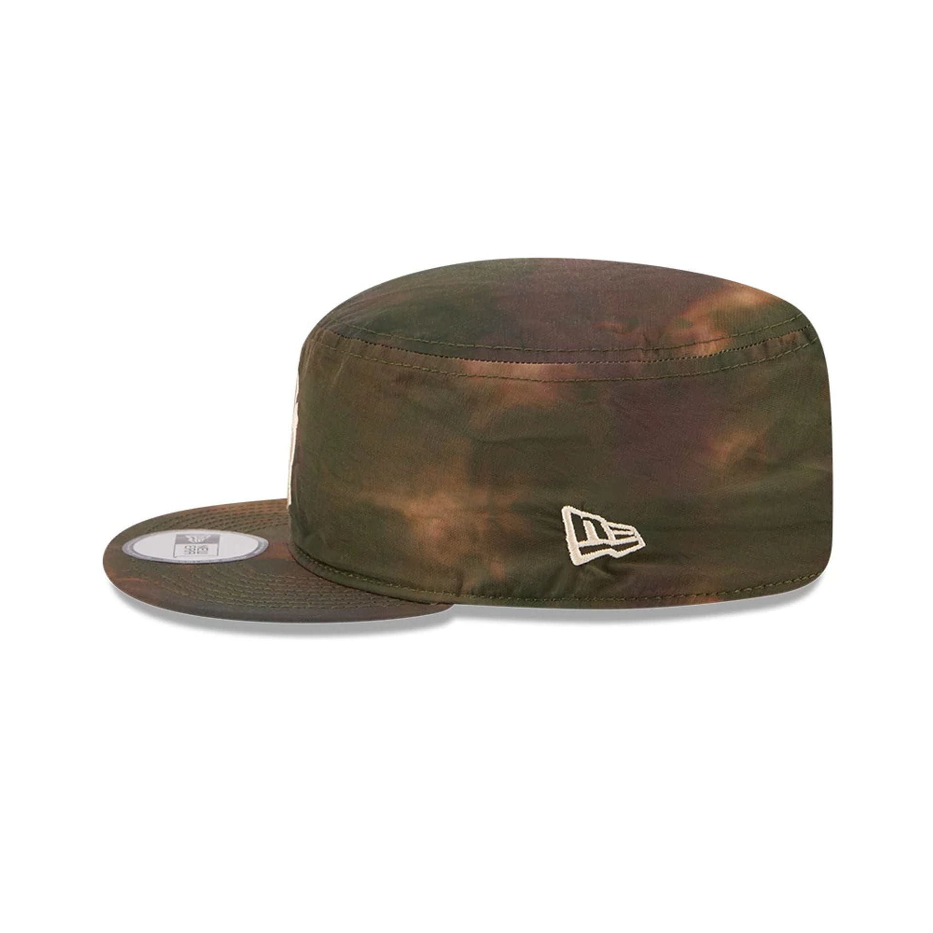 Pictured is this MLB Nylon Wash Dye New York Yankees Painter cap in open green. 5