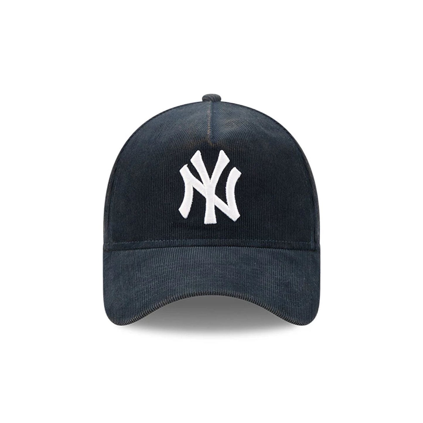 Pictured is this MLB Quickstrike Snow Wash Cord New York Yankees 59FORTY A-Frame Fitted cap in navy. 3