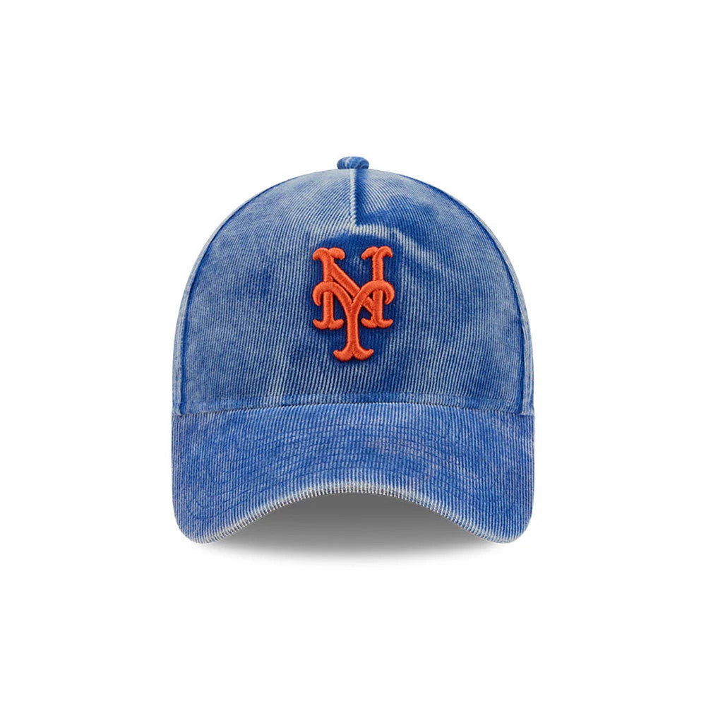 Pictured is this MLB Quickstrike Snow Wash Cord New York Mets 59FORTY A-Frame Fitted cap in blue. 3