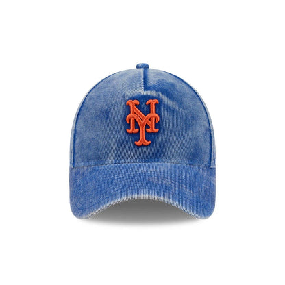 Pictured is this MLB Quickstrike Snow Wash Cord New York Mets 59FORTY A-Frame Fitted cap in blue. 3