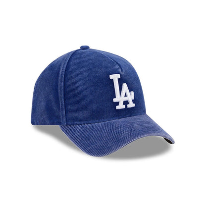 Pictured is this MLB Quickstrike Snow Wash Cord LA Dodgers 59FORTY A-Frame Fitted cap in dark blue. 4