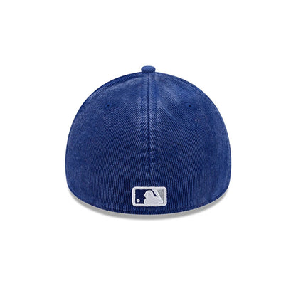 Pictured is this MLB Quickstrike Snow Wash Cord LA Dodgers 59FORTY A-Frame Fitted cap in dark blue. 7