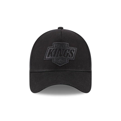 Pictured is this NHL Quickstrike Waxy Canvas LA Kings 59FORTY A-Frame Fitted cap in black. 2