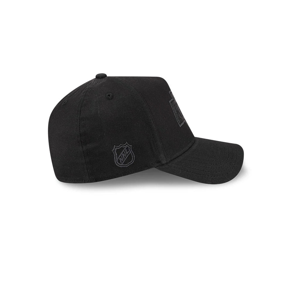 Pictured is this NHL Quickstrike Waxy Canvas LA Kings 59FORTY A-Frame Fitted cap in black. 4