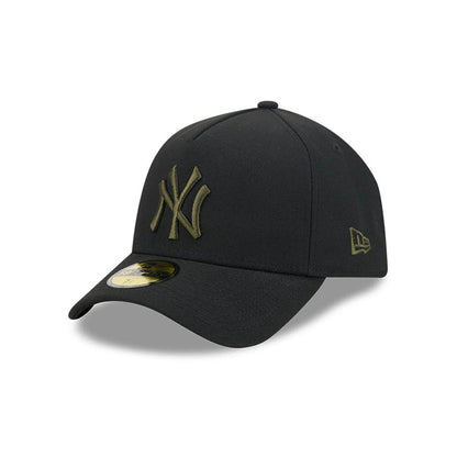Pictured is this MLB X Alpha New York Yankees 59FORTY A-Frame Fitted cap in black. 1