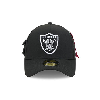 Pictured is this NFL X Alpha Las Vegas Raiders 59FORTY A-Frame Fitted cap in Black. 2