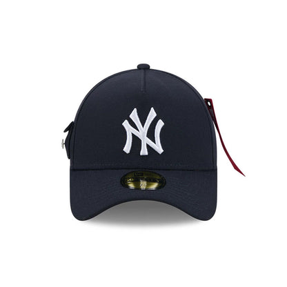 Pictured is this MLB X Alpha New York Yankees 59FORTY A-Frame Fitted cap in navy. 2