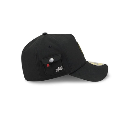 Pictured is this MLB X Alpha New York Mets 59FORTY A-Frame Fitted cap in black. 5