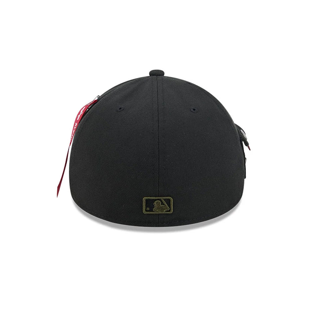 Pictured is this MLB X Alpha LA Dodgers 59FORTY A-Frame Fitted cap in black. 6