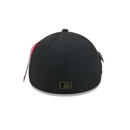 Pictured is this MLB X Alpha LA Dodgers 59FORTY A-Frame Fitted cap in black. 6