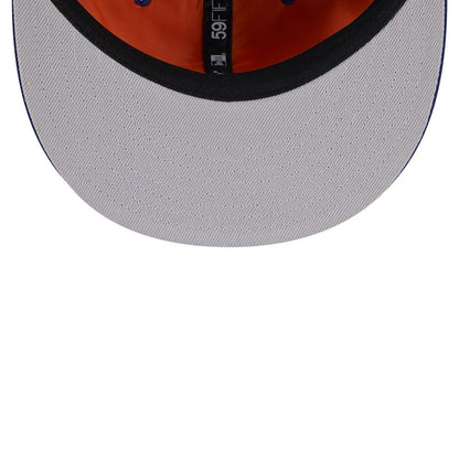 Pictured is this MLB X Alpha LA Dodgers 59FIFTY Fitted cap in Navy. 2