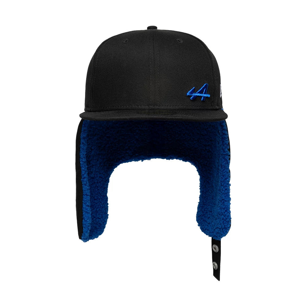 Pictured is this A390 Alpine Racing Dogear 59FIFTY Fitted cap in navy. 9