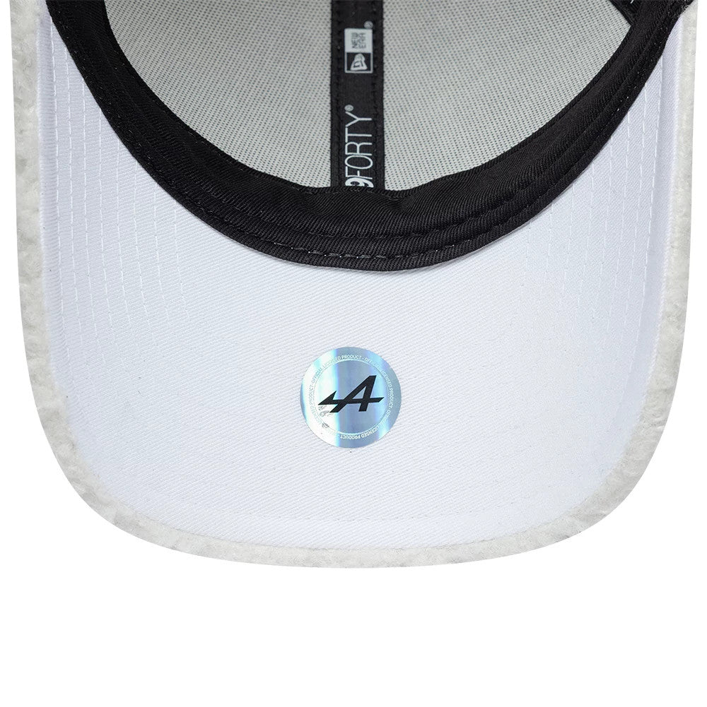 Pictured is this A390 Alpine Racing 9FORTY Adjustable cap in cream. 7