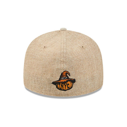Pictured is this MLB Halloween New York Yankees 59FIFTY Fitted cap in beige. 5