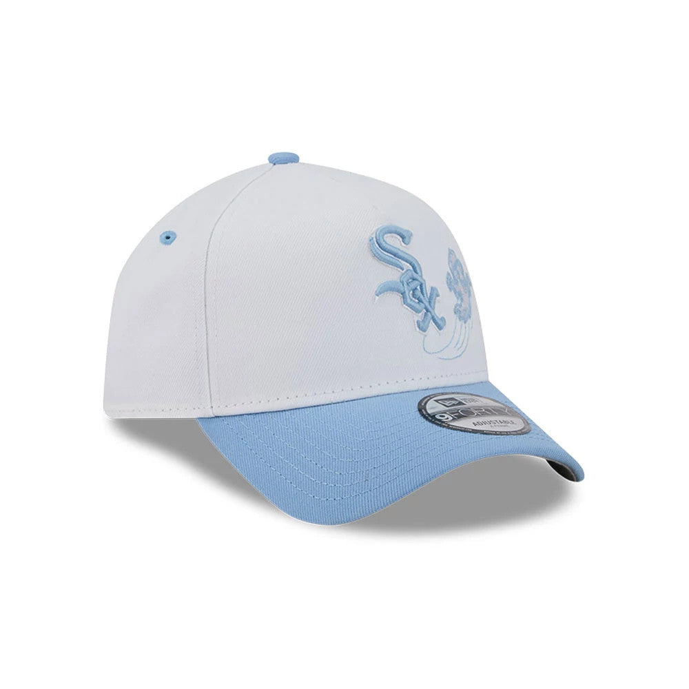 Pictured is this MLB Halloween Chicago White Sox 9FORTY A-Frame cap in white. 5