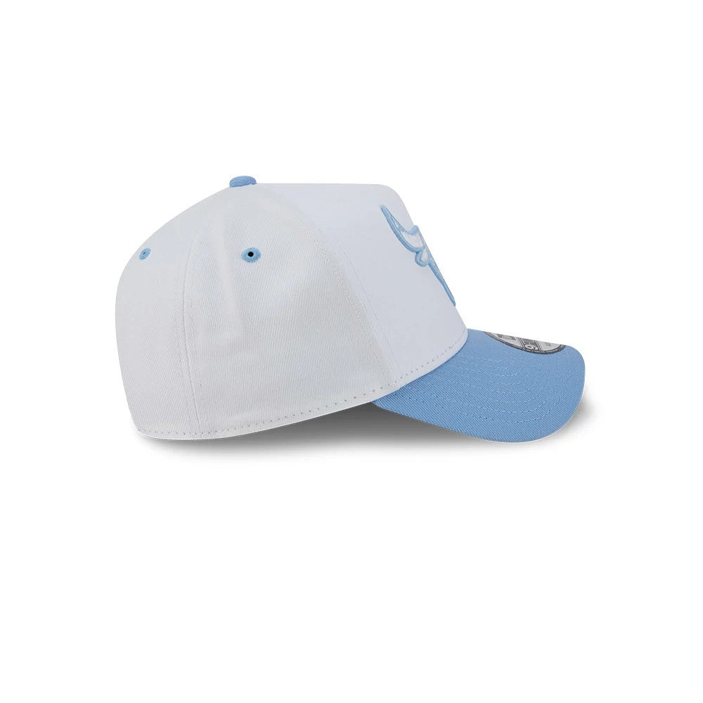 Pictured is this NBA Halloween Chicago Bulls 9FORTY A-Frame cap in white. 6