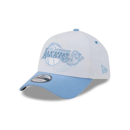 Pictured is this NBA Halloween LA Lakers 9FORTY A-Frame cap in white. 1