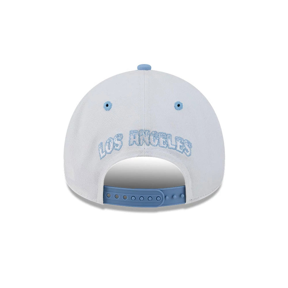 Pictured is this NBA Halloween LA Lakers 9FORTY A-Frame cap in white. 5