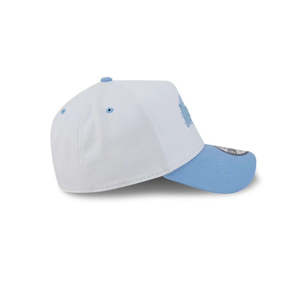 Pictured is this NBA Halloween LA Lakers 9FORTY A-Frame cap in white. 7