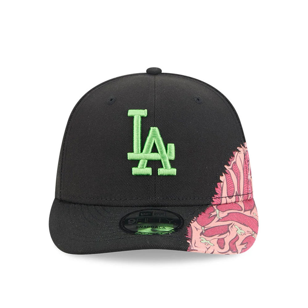Pictured is this MLB Halloween LA Dodgers 9FIFTY Snapback cap in black. 3