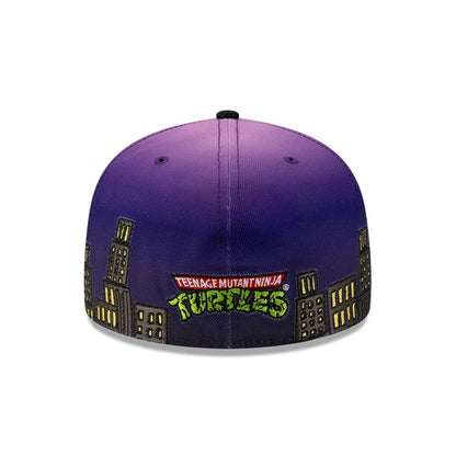 Pictured is this Teenage Mutant Ninja Turtles Skyline 59FIFTY A-Frame Fitted cap in Purple. 5