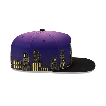 Pictured is this Teenage Mutant Ninja Turtles Skyline 59FIFTY A-Frame Fitted cap in Purple. 7