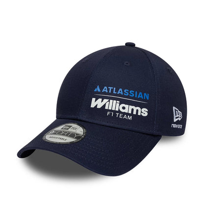 Pictured is this Atlassian Williams F1 Team Essential 9FORTY Adjustable cap in navy. 1