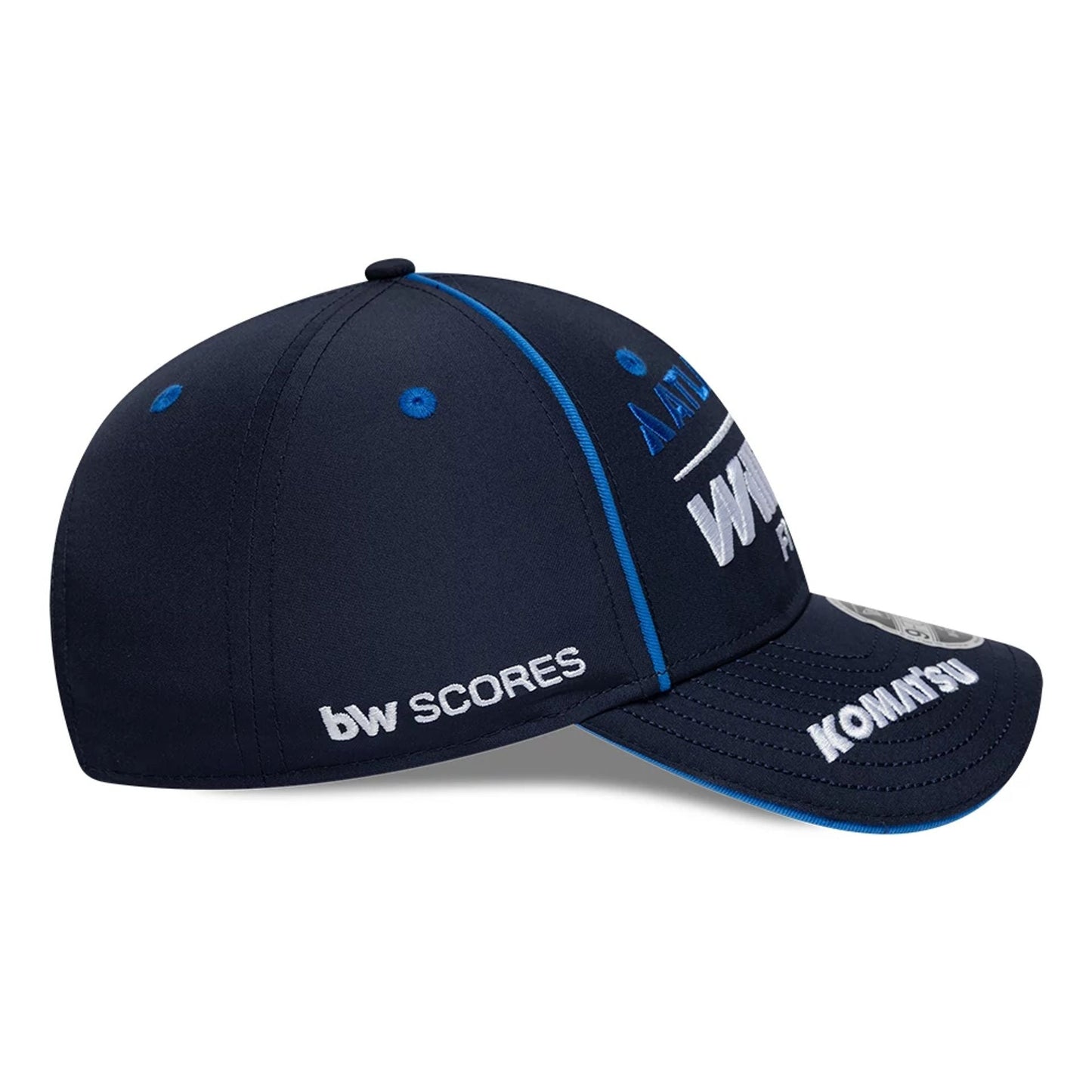 Pictured is this Youth Atlassian Williams F1 Team Alex Albon 9FORTY M-Crown Adjustable cap in navy. 5