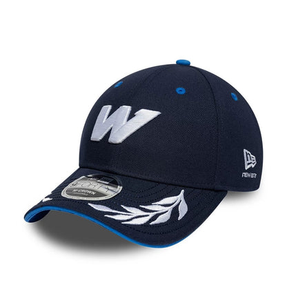 Pictured is this Atlassian Williams F1 Team Launch 9FORTY M-Crown Adjustable cap in navy. 4
