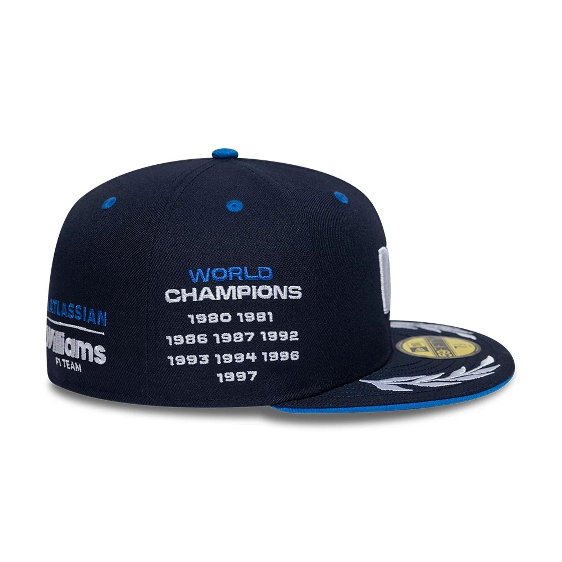 Pictured is this Atlassian Williams F1 Team Launch 59FIFTY Fitted cap in navy. 5
