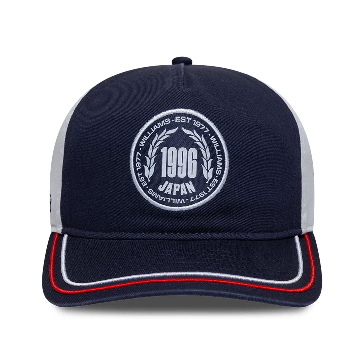 Pictured is this Atlassian Williams F1 Team Suzuka Race Special 19TWENTY Adjustable cap in navy. 2