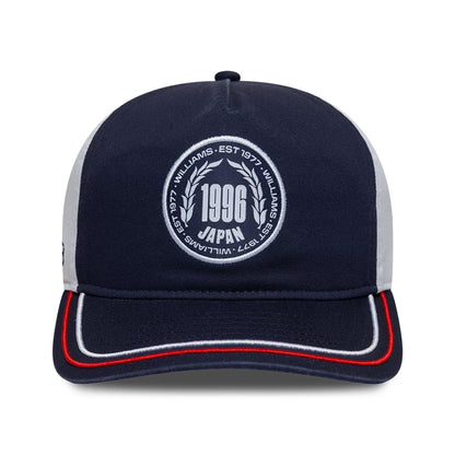 Pictured is this Atlassian Williams F1 Team Suzuka Race Special 19TWENTY Adjustable cap in navy. 2