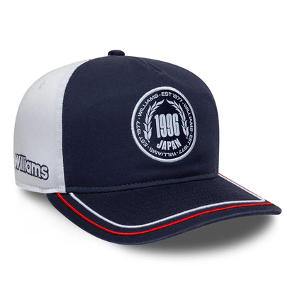 Pictured is this Atlassian Williams F1 Team Suzuka Race Special 19TWENTY Adjustable cap in navy. 1