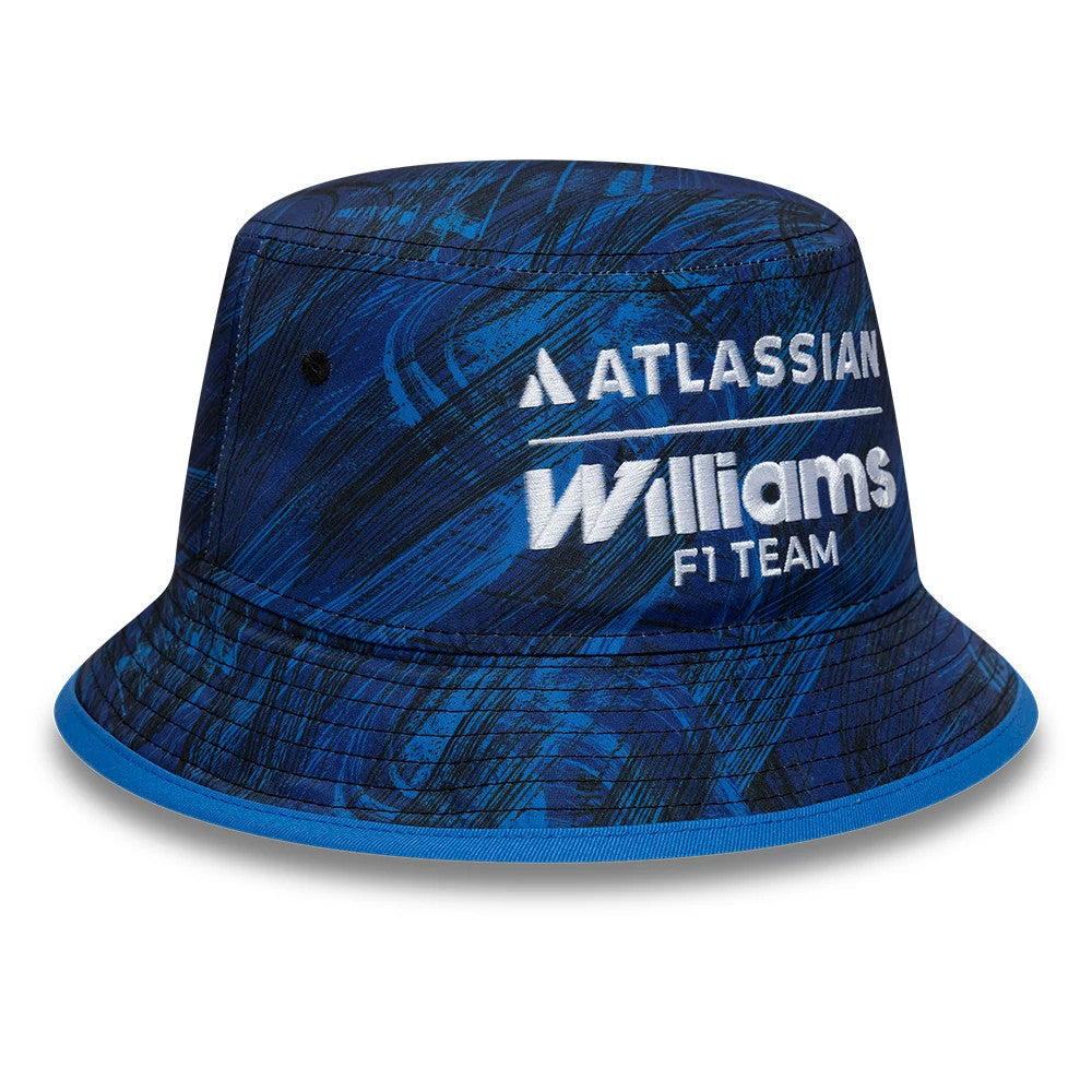 Pictured is this Atlassian Williams F1 Team Team Bucket hat in navy. 3