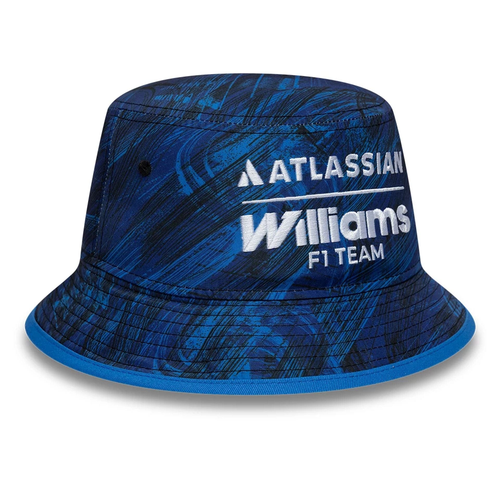 Pictured is this Atlassian Williams F1 Team Team Bucket hat in navy. 3