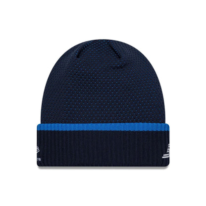 Pictured is this Atlassian Williams F1 Team Carlos Sainz Cuff Knit Beanie hat in navy. 2