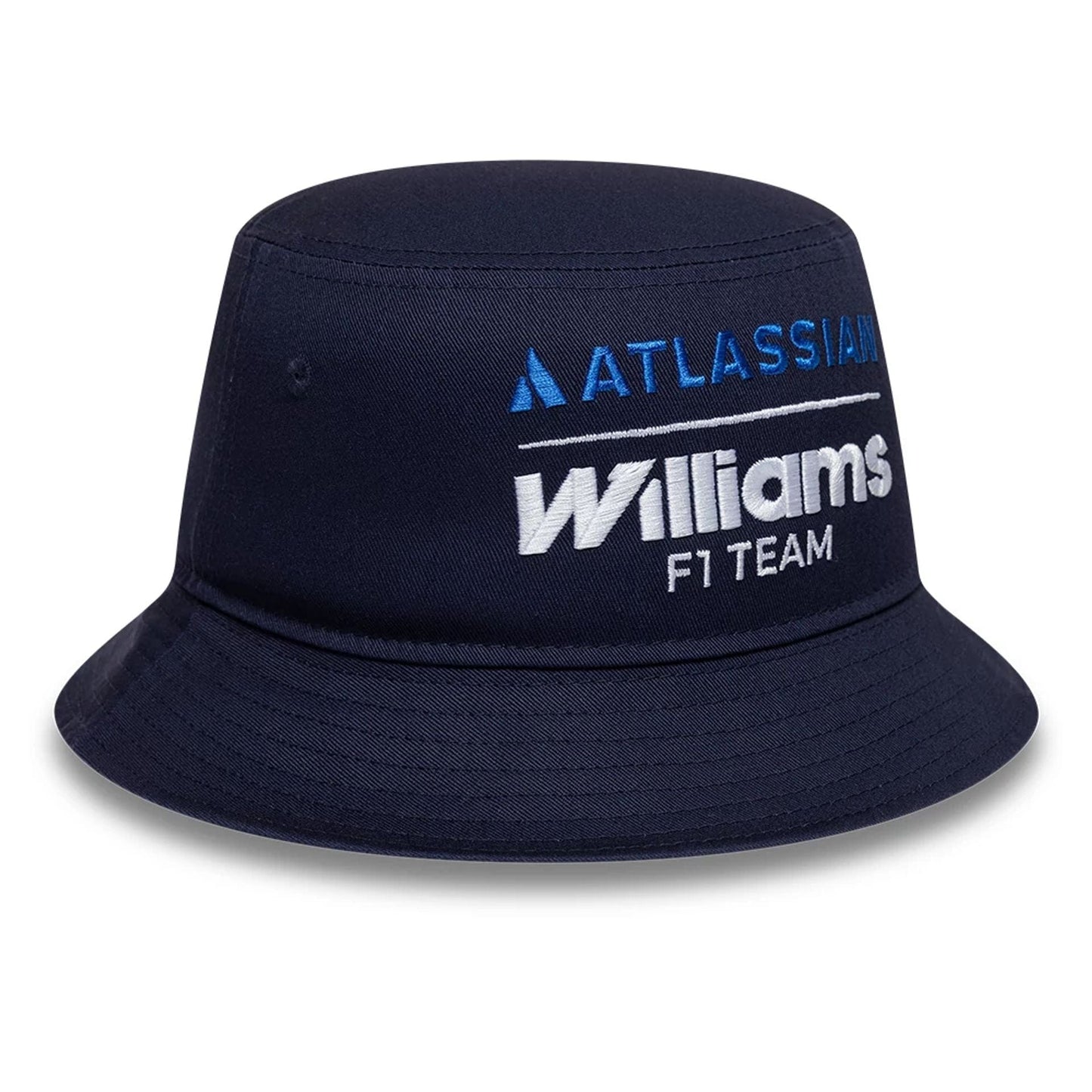 Pictured is this Atlassian Williams F1 Team Essential Bucket hat in navy. 3