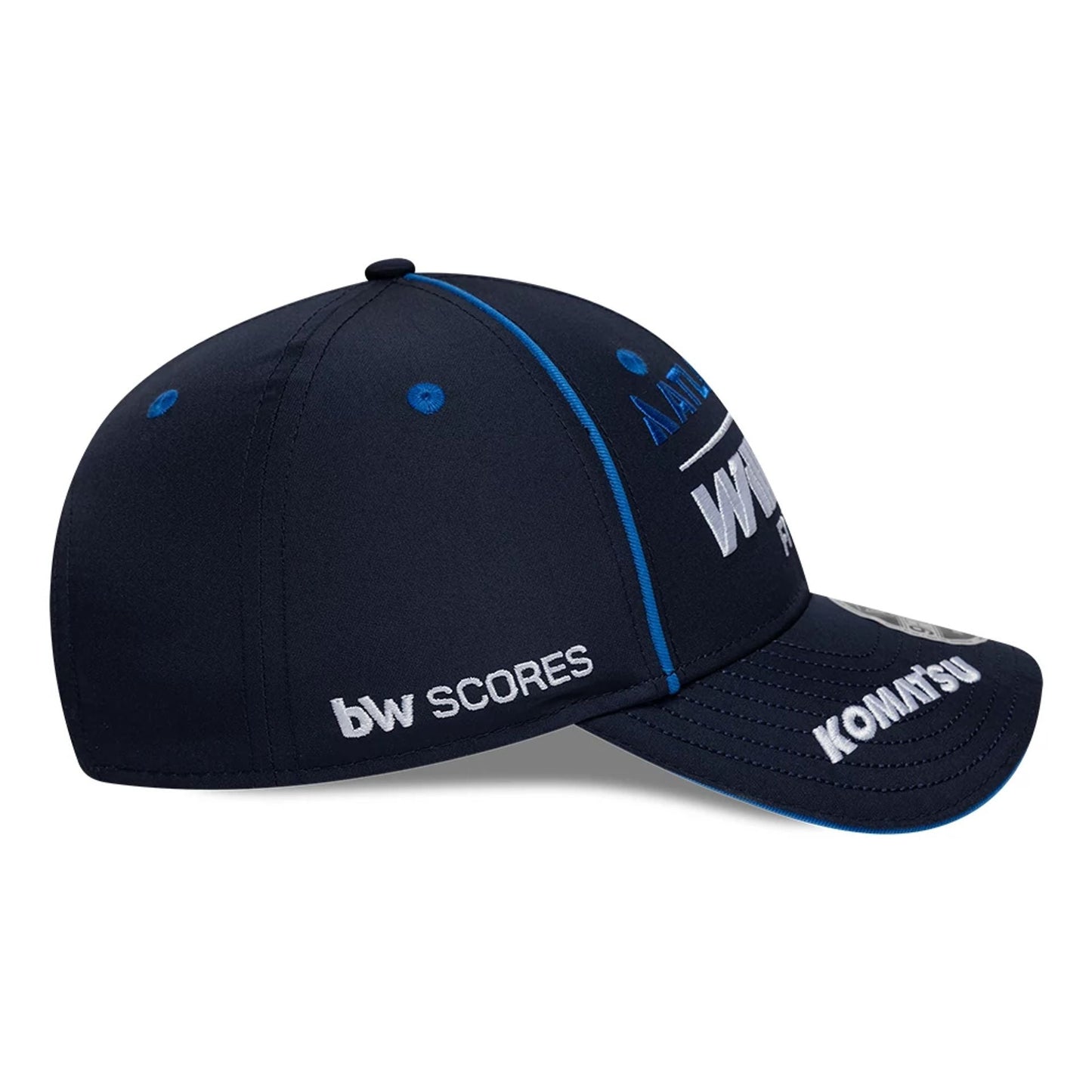 Pictured is this Youth Atlassian Williams F1 Team Team 9FORTY M-Crown Adjustable cap in navy. 5
