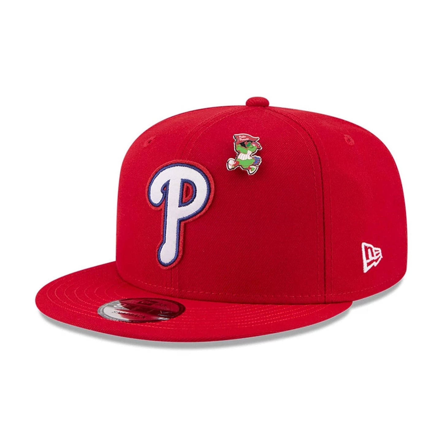 Pictured is this MLB All Star Game Philadelphia Phillies 9FIFTY Snapback cap in red. 1