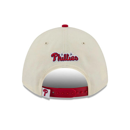 Pictured is this MLB All Star Game Philadelphia Phillies 9FORTY M-Crown A-Frame cap in Cream. 7