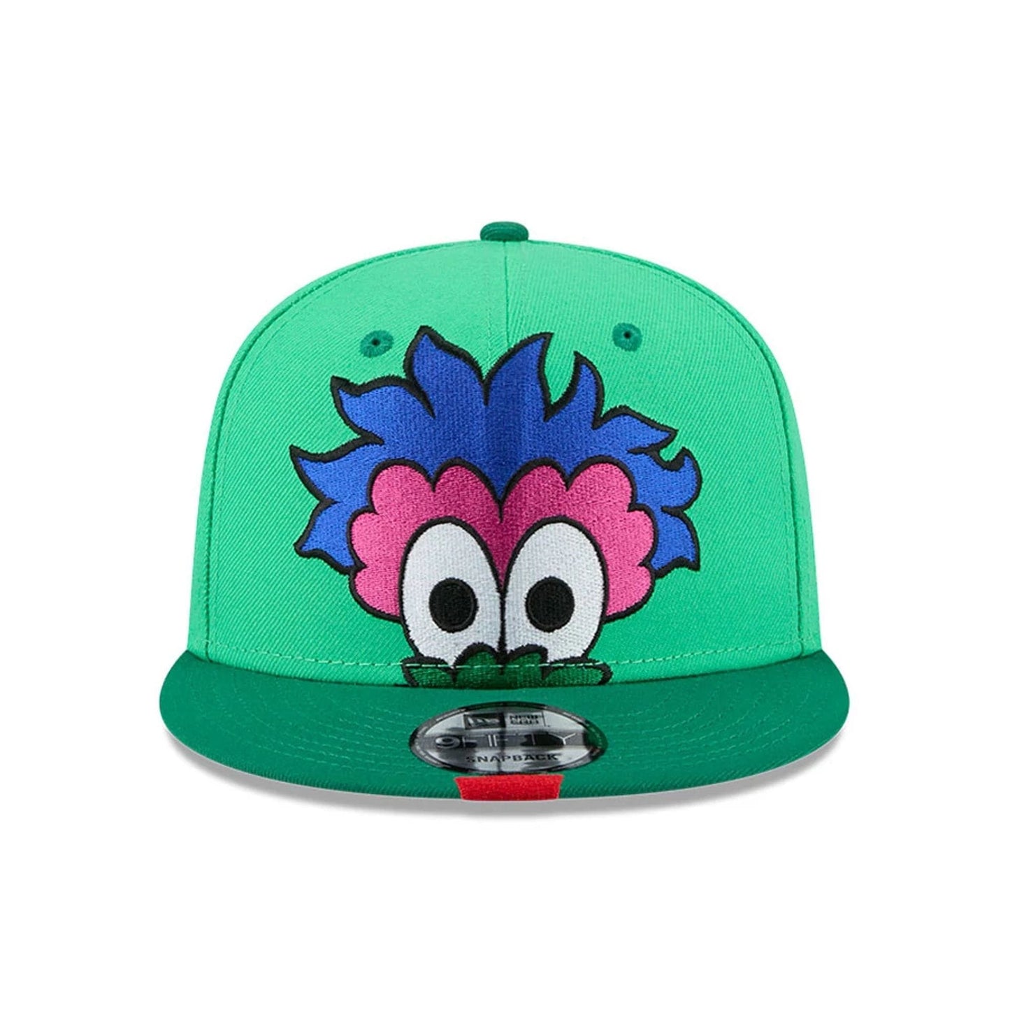 Pictured is this MLB All Star Game Philadelphia Phillies 9FIFTY Snapback cap in bright green. 3