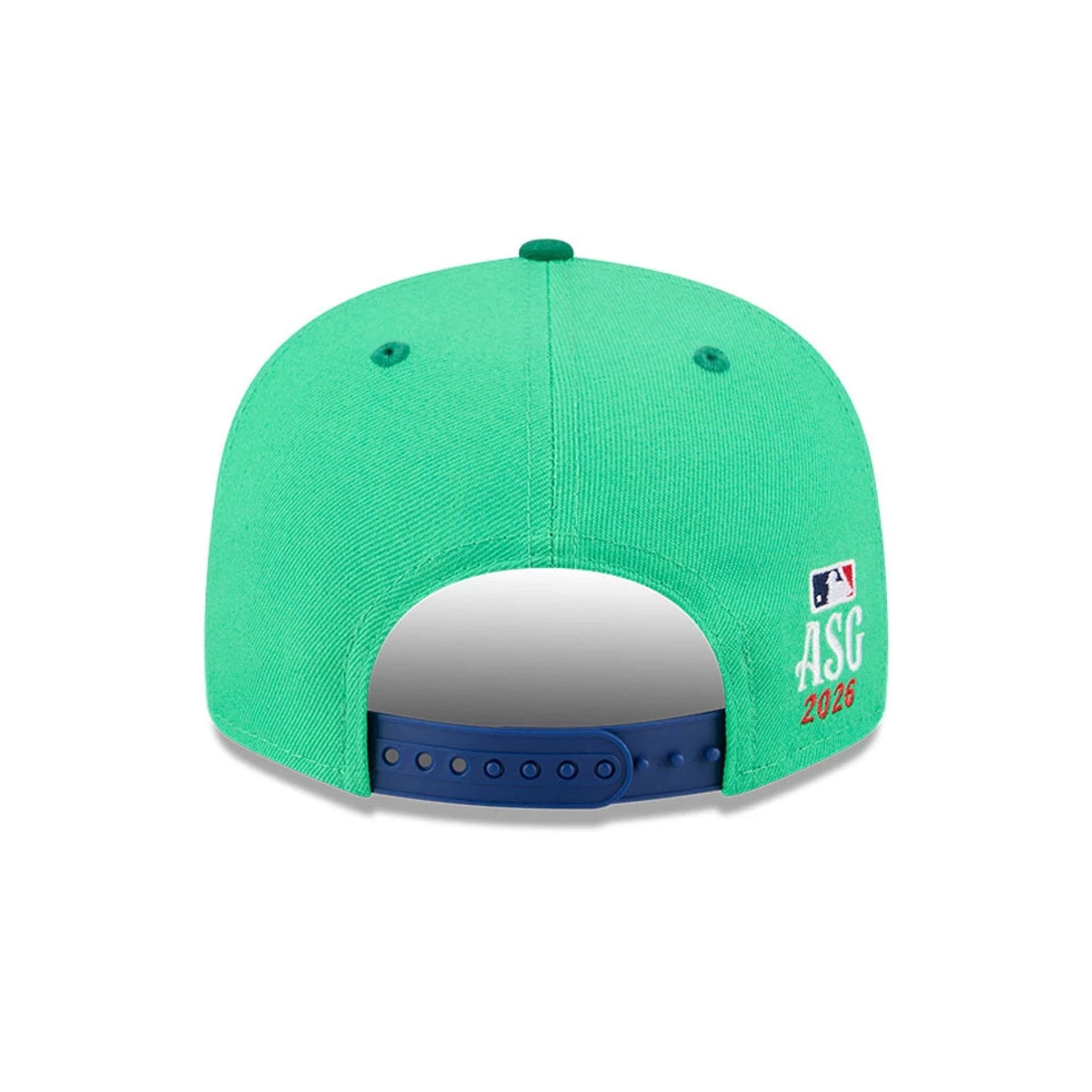 Pictured is this MLB All Star Game Philadelphia Phillies 9FIFTY Snapback cap in bright green. 7