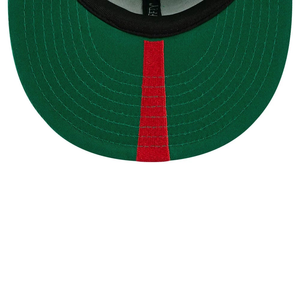 Pictured is this MLB All Star Game Philadelphia Phillies 9FIFTY Snapback cap in bright green. 2