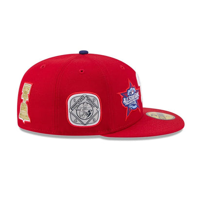 Pictured is this MLB All Star Game Philadelphia Phillies 59FIFTY Fitted cap in red. 6