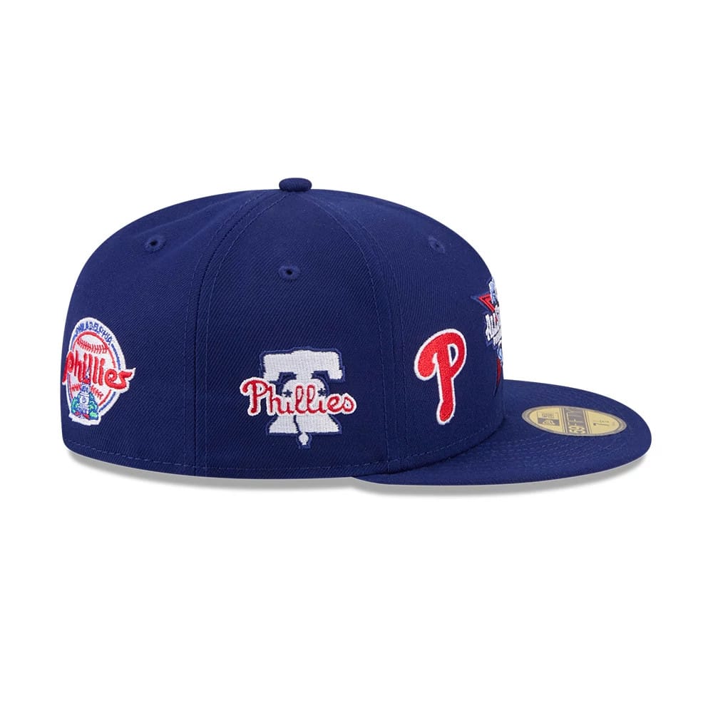 Pictured is this MLB All Star Game Philadelphia Phillies 59FIFTY Fitted cap in dark blue. 6