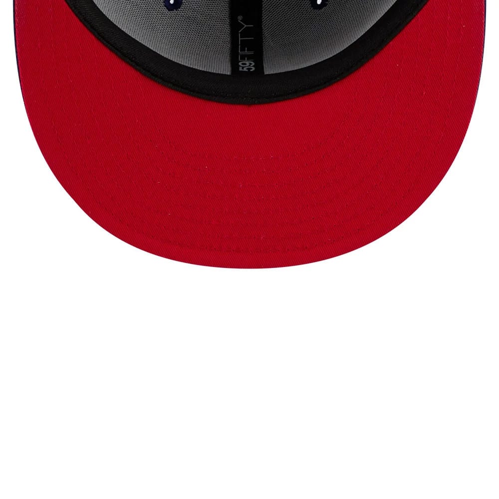 Pictured is this MLB All Star Game Philadelphia Phillies 59FIFTY Fitted cap in dark blue. 2