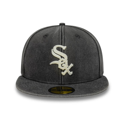 Pictured is this MLB Washed Chicago White Sox 59FIFTY Fitted cap in black. 3