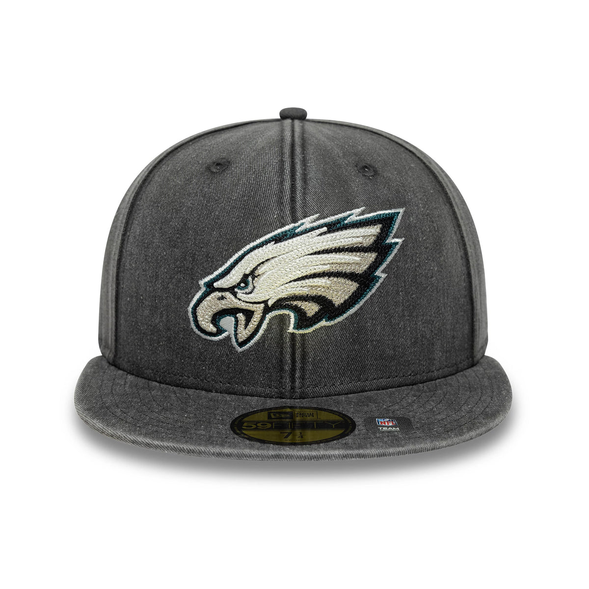 Pictured is this NFL Washed Philadelphia Eagles 59FIFTY Fitted cap in black. 3